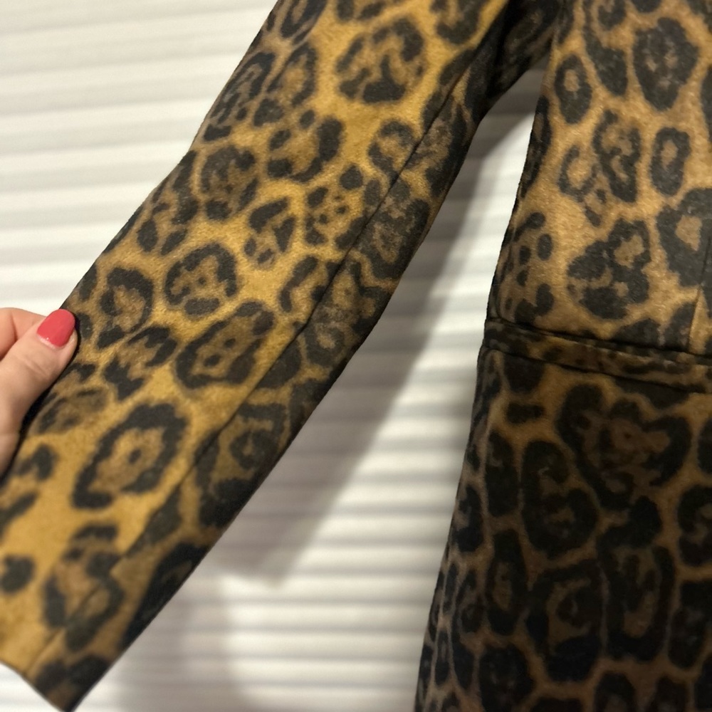 COPY - NWT Open Leopard Car Coat medium - Picture 4 of 5